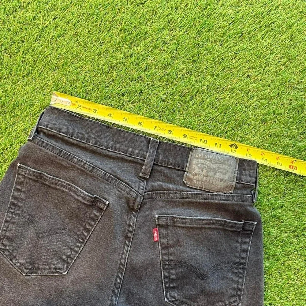 Levi's 514 (slim) straight black jeans 28x23